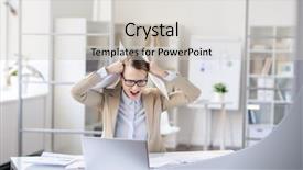  Presentation with failure - Beautiful theme featuring hands with papers while know backdrop and a light gray colored foreground