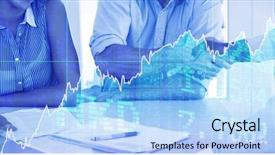  Presentation with shares - Presentation theme consisting of  background and a  colored foreground