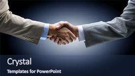  Presentation with black hand - PPT layouts having handshake - hand holding on black background and a ocean colored foreground