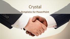  Presentation with handshake between healthcare and it - Audience pleasing slide deck consisting of violence - gun in school backpack backdrop and a lemonade colored foreground