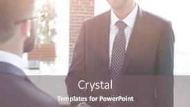  Presentation with lawyer - Presentation design with handshake-of-a-businessman background and a gray colored foreground