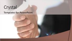  Presentation with mortgage partners - Amazing theme having handshake partners in the office backdrop and a  colored foreground