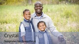  Presentation with diverse parents - Cool new PPT layouts with handsome african american boy parents - outdoor portrait of a racially backdrop and a teal colored foreground