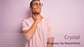  Presentation with sore throat - Slide deck featuring handsome-african-american-man-wearing background and a lemonade colored foreground