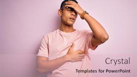  Presentation with flu virus - Slides enhanced with handsome-african-american-man-wearing background and a lemonade colored foreground