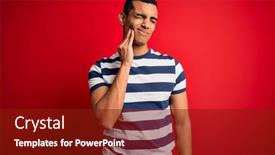  Presentation with african american dental - Beautiful presentation featuring handsome-african-american-man-wearing backdrop and a tawny brown colored foreground