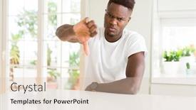  Presentation with bad - Audience pleasing slide deck consisting of handsome-african-american-man backdrop and a lemonade colored foreground