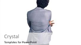  Presentation with hair care - Theme enhanced with handsome-african-american-man background and a white colored foreground