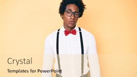  Presentation with afro - Presentation having handsome-african-american-man background and a lemonade colored foreground