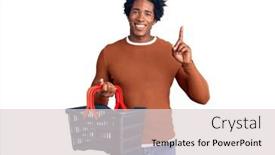  Presentation with afro - Colorful theme enhanced with handsome-african-american-man backdrop and a lemonade colored foreground