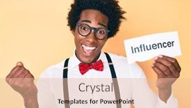  Presentation with influencer - Amazing slides having handsome-african-american-man backdrop and a lemonade colored foreground
