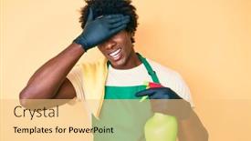  Presentation with spray - Amazing PPT layouts having handsome-african-american-man backdrop and a yellow colored foreground