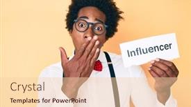  Presentation with influencer - Theme with handsome-african-american-man background and a lemonade colored foreground