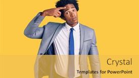  Presentation with skin infection - Theme featuring handsome-african-american-man background and a yellow colored foreground