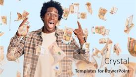  Presentation with music african american jazz musician - Amazing presentation theme having handsome-african-american-man backdrop and a lemonade colored foreground