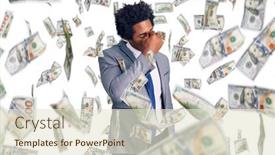  Presentation with afro - Audience pleasing PPT layouts consisting of handsome-african-american-man backdrop and a lemonade colored foreground