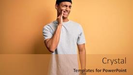  Presentation with african american dental - Amazing presentation having handsome-african-american-sportsman-doing backdrop and a gold colored foreground