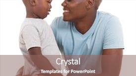  Presentation with children talking - Beautiful PPT layouts featuring handsome african man talking backdrop and a violet colored foreground