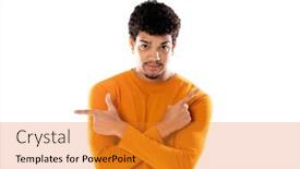 Presentation with afro - Theme with handsome-afro-guy-pointing background and a gold colored foreground