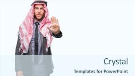  Presentation with long hair man - PPT layouts featuring handsome arabian man with long background and a  colored foreground