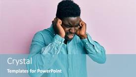  Presentation with noise - Beautiful slide deck featuring handsome-black-man-wearing-casual backdrop and a teal colored foreground