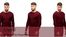  Presentation with egyptian man in make up - PPT layouts featuring handsome blond man making funny background and a  colored foreground