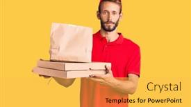  Presentation with attitude - PPT layouts enhanced with handsome-blond-man-with-beard background and a yellow colored foreground