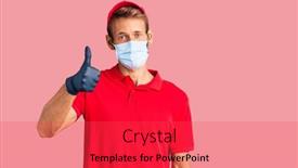  Presentation with medical sign - Cool new slide set with handsome-blond-man-with-beard backdrop and a red colored foreground