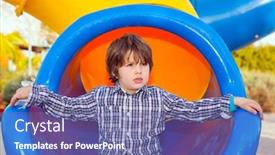  Presentation with gutter - Amazing presentation theme having handsome-boy-in-plaid-cowboy backdrop and a violet colored foreground