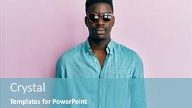  Presentation with simple business - PPT layouts with handsome-business-black-man-wearing background and a teal colored foreground