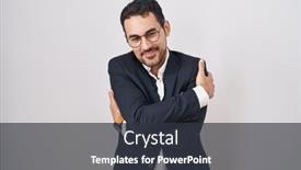  Presentation with confident love - Slide deck enhanced with handsome-business-hispanic-man-standing background and a dark gray colored foreground