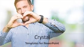  Presentation with blue business - Presentation featuring handsome business man with blue background and a  colored foreground