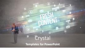  Presentation with defending - Presentation design enhanced with handsome-businessman-defending-with-umbrella background and a gray colored foreground