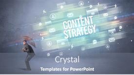  Presentation with defending - Audience pleasing presentation theme consisting of handsome-businessman-defending-with-umbrella backdrop and a seafoam green colored foreground