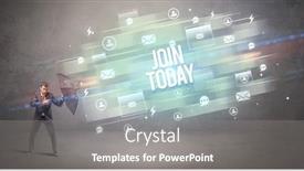  Presentation with defending - PPT layouts featuring handsome-businessman-defending-with-umbrella background and a gray colored foreground