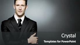  Presentation with positivity - Amazing PPT layouts having handsome businessman in black suit backdrop and a dark gray colored foreground