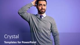  Presentation with beard - Presentation with handsome-businessman-with-beard-wearing background and a ocean colored foreground