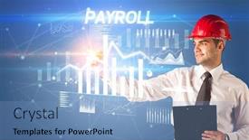  Presentation with drawing architecture - Beautiful PPT theme featuring handsome-businessman-with-helmet-drawing backdrop and a light blue colored foreground