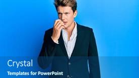  Presentation with nails - Slide deck with handsome-caucasian-man-wearing-business background and a ocean colored foreground