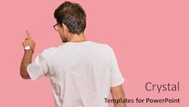  Presentation with leonardo vitruvian man - Beautiful presentation design featuring handsome-caucasian-man-wearing-casual backdrop and a lemonade colored foreground