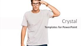  Presentation with skin infection - Presentation theme with handsome-caucasian-man-wearing-casual background and a white colored foreground