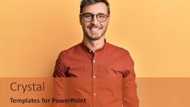  Presentation with cool - Amazing slide set having handsome-caucasian-man-wearing-casual backdrop and a red colored foreground