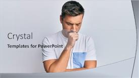  Presentation with health care violence - Audience pleasing slide set consisting of handsome-caucasian-man-wearing-casual backdrop and a lemonade colored foreground