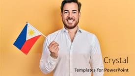  Presentation with beard - Audience pleasing presentation consisting of handsome-caucasian-man-with-beard backdrop and a coral colored foreground