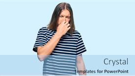  Presentation with breath - Presentation design with handsome-caucasian-man-with-long background and a light blue colored foreground