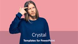  Presentation with acne - Audience pleasing PPT theme consisting of handsome-caucasian-man-with-long backdrop and a navy blue colored foreground