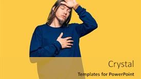  Presentation with flu virus - Presentation design enhanced with handsome-caucasian-man-with-long background and a yellow colored foreground