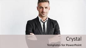  Presentation with formal events - Amazing presentation theme having handsome confident businessman wearing formal backdrop and a light gray colored foreground