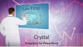  Presentation with shares - Slide set featuring handsome doctor pointing against stocks background and a lemonade colored foreground