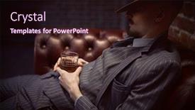  Presentation with rich man - Cool new theme with handsome-drunk-man-sitting-relaxed backdrop and a wine colored foreground